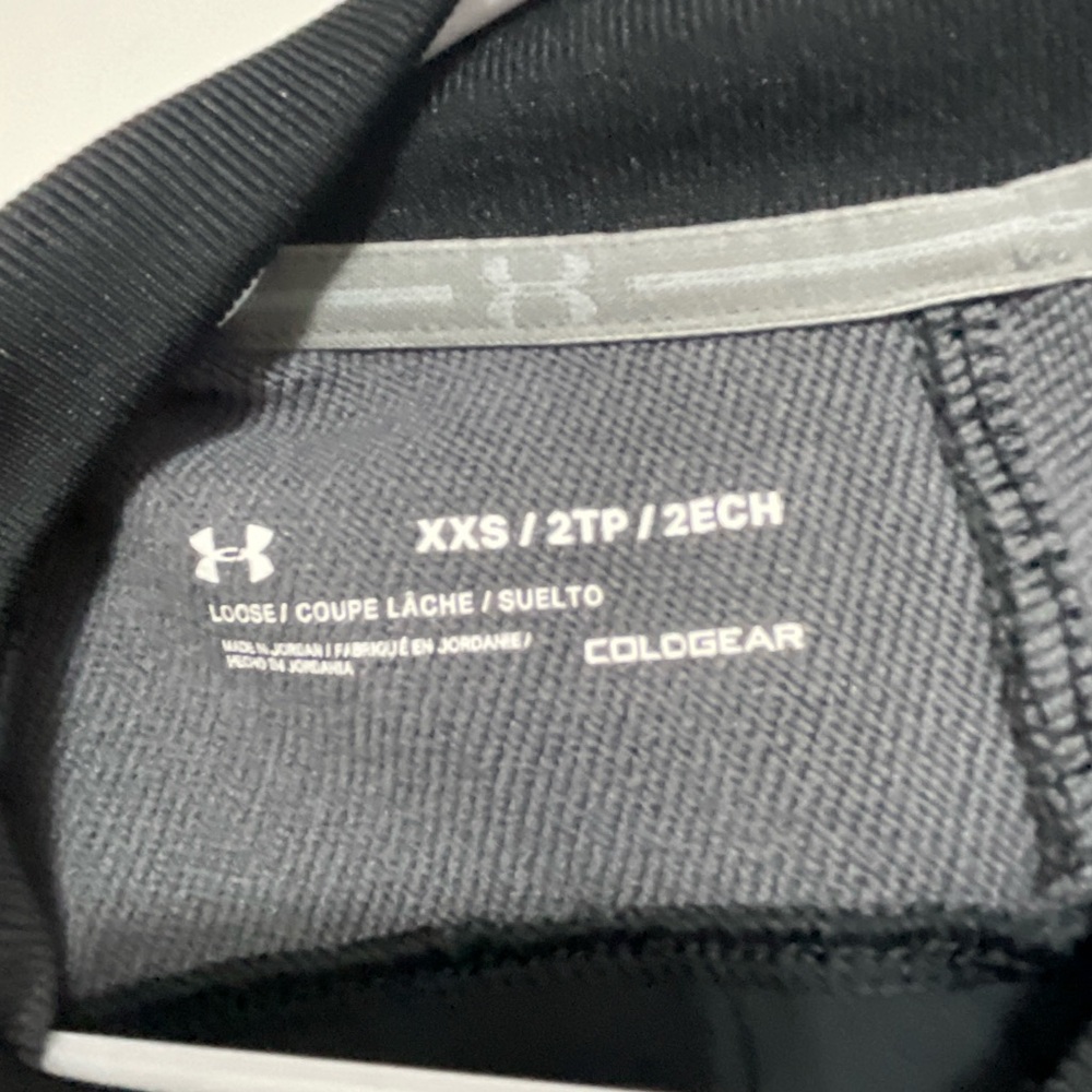 Under Armour ColdGear Full Zip Gray & Black Jacket Size XXS (A186)✨ - Picture 6 of 6